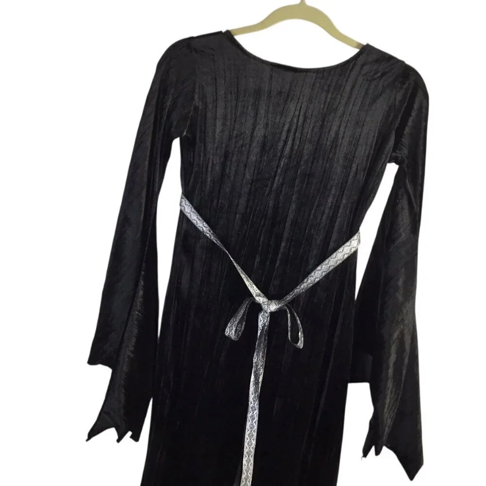 California Costumes Vampire Girl Halloween Costume Black Velvet Dress Child Med